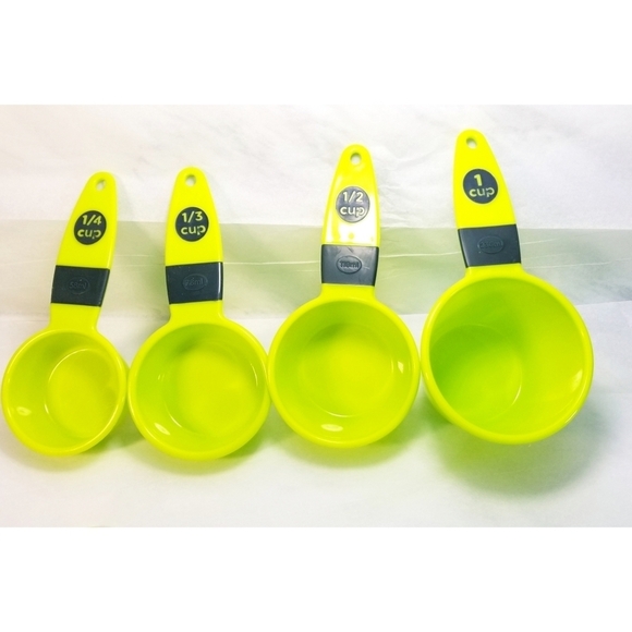 4 Pieces Food Measuring Cup Set, Green - Picture 3 of 3